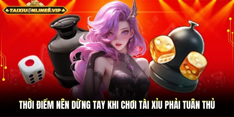 Thời điểm nên dừng tay khi chơi tài xỉu cần chú ý